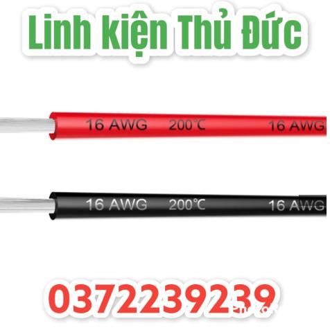 Lktd BN. Dây điện Silicon dẻo 16 AWG , chịu nhiệt  200độ chuyên dụng.
