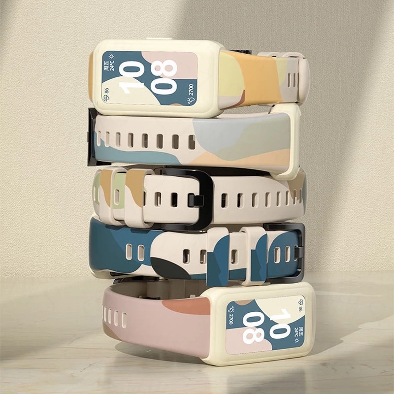 Dây Đeo Silicon Thay Thế Cho Đồng Hồ Thông Minh Huawei Band 7 6 Honor Band 4 / 5 / 6