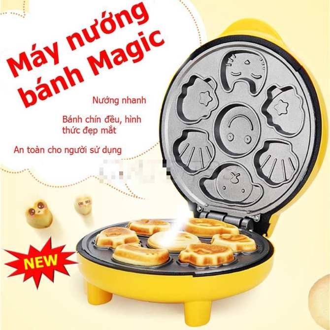 Máy Nướng Bánh Hình Thú 7 Hình Sinh Động Magic Bullet AL-20D - Hàng Chính Hãng, Làm Bánh Thật Đơn Giản