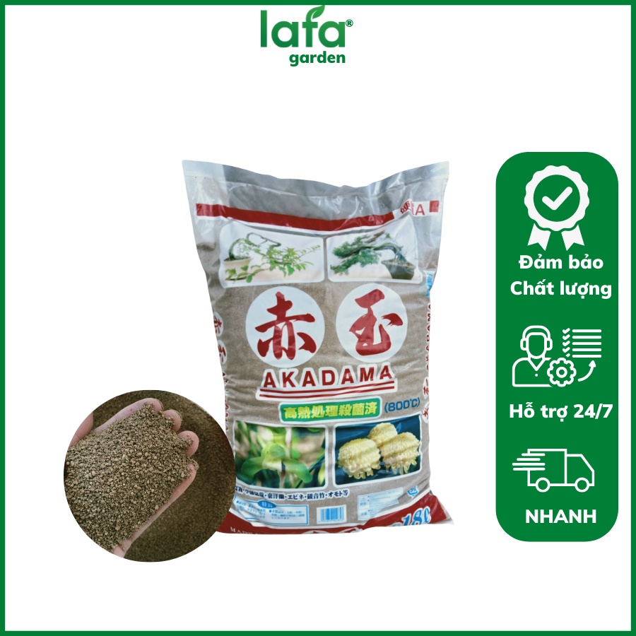Đất nung Akadama Nhật Bản, kích thước hạt (1-3mm), Đất nung trồng sen đá