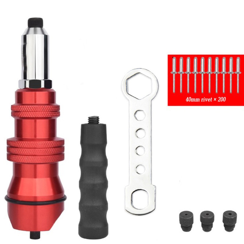 Bộ Chuyển Đổi Mũi Khoan Điện Không Dây Đinh Tán Cầm Tay Chống Trượt Chuyên Nghiệp Kèm Đinh Tán Cho Powewewewe