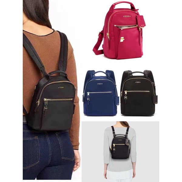 TNS-Balo mini  Tumie Serra backpack--đỏ đen navy classic