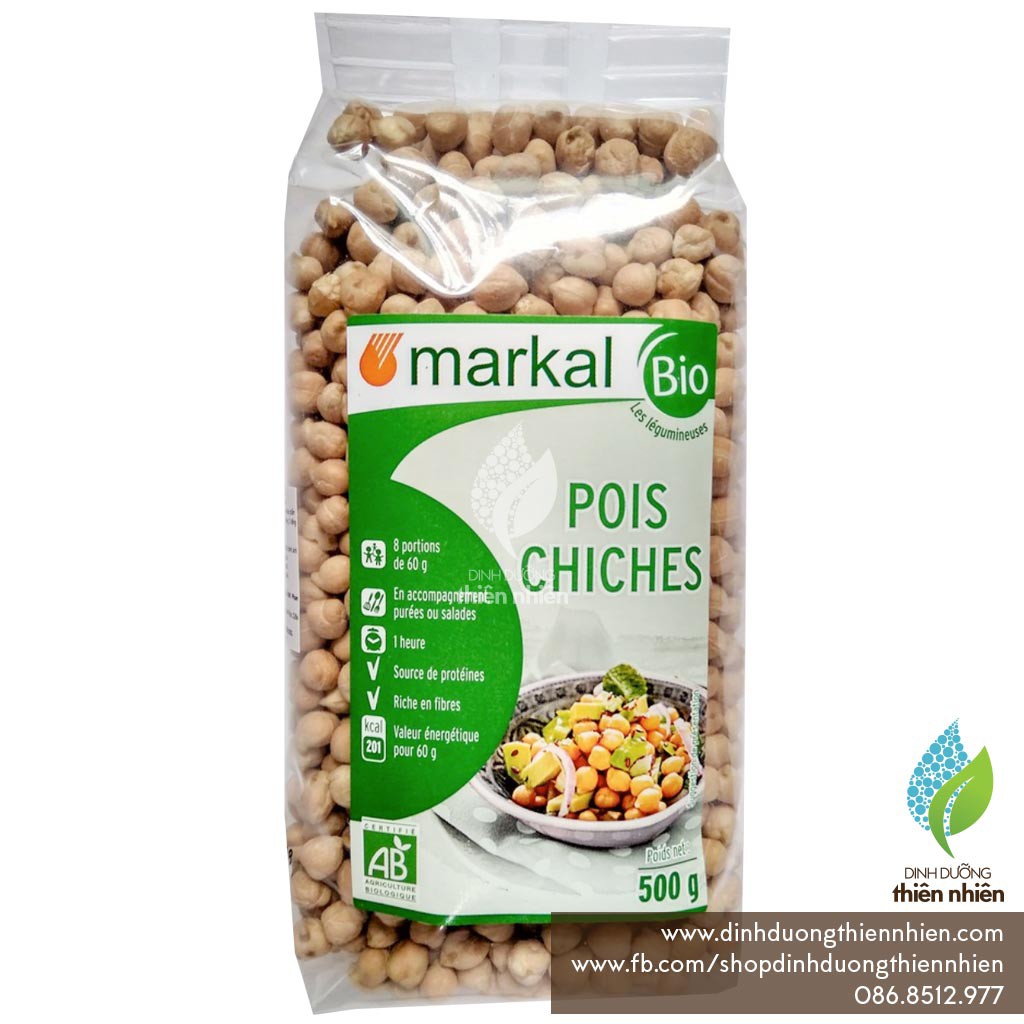 Đậu Gà Hữu Cơ Markal Organic Chickpeas, 500g