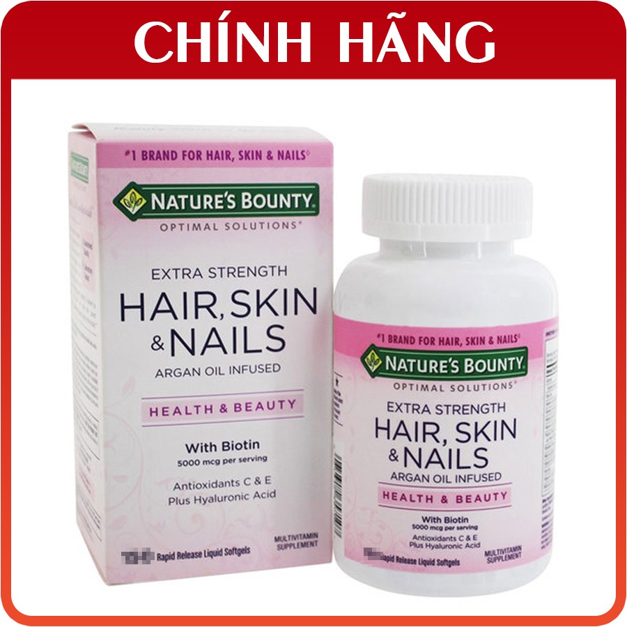 Viên Uống Làm Đẹp Da Móng Tóc Hair Skin & Nail Nature’s Bounty