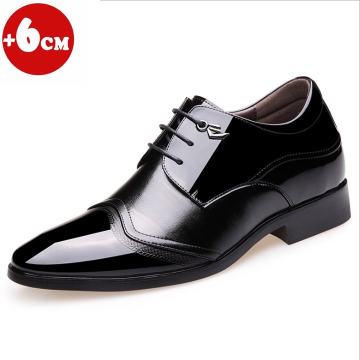 GIÀY TÂY TĂNG CHIỀU CAO 6CM - DA BÒ NHẬP KHẨU CAO CẤP - G16