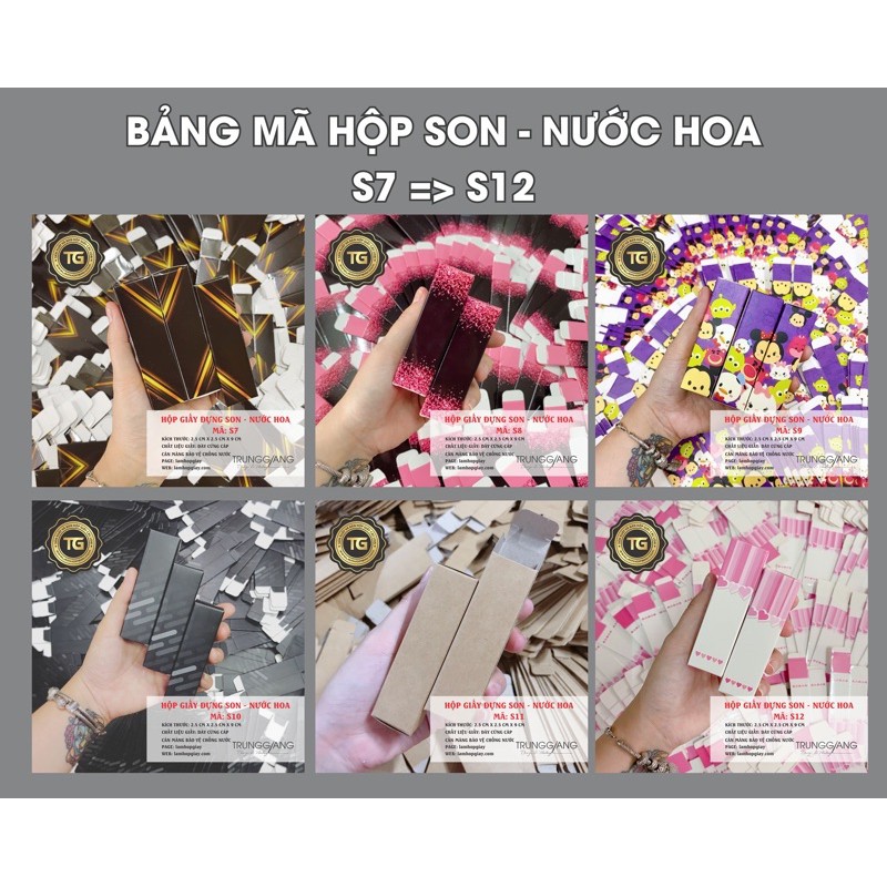 100 hộp giấy đựng son , nước hoa 11