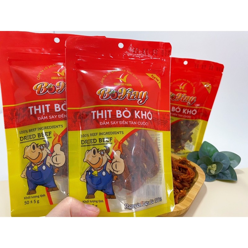 [Khô bò Khuyến mãi sốc] Thịt bò khô sợi BOKAY 50g ngon thượng hạng - Khô gà Cooky | BigBuy360 - bigbuy360.vn