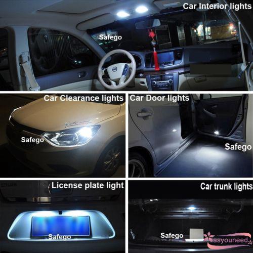 Set 10 đèn LED T10 192 194 168 W5W COB 8SMD bằng Silica siêu sáng dành cho ô tô
