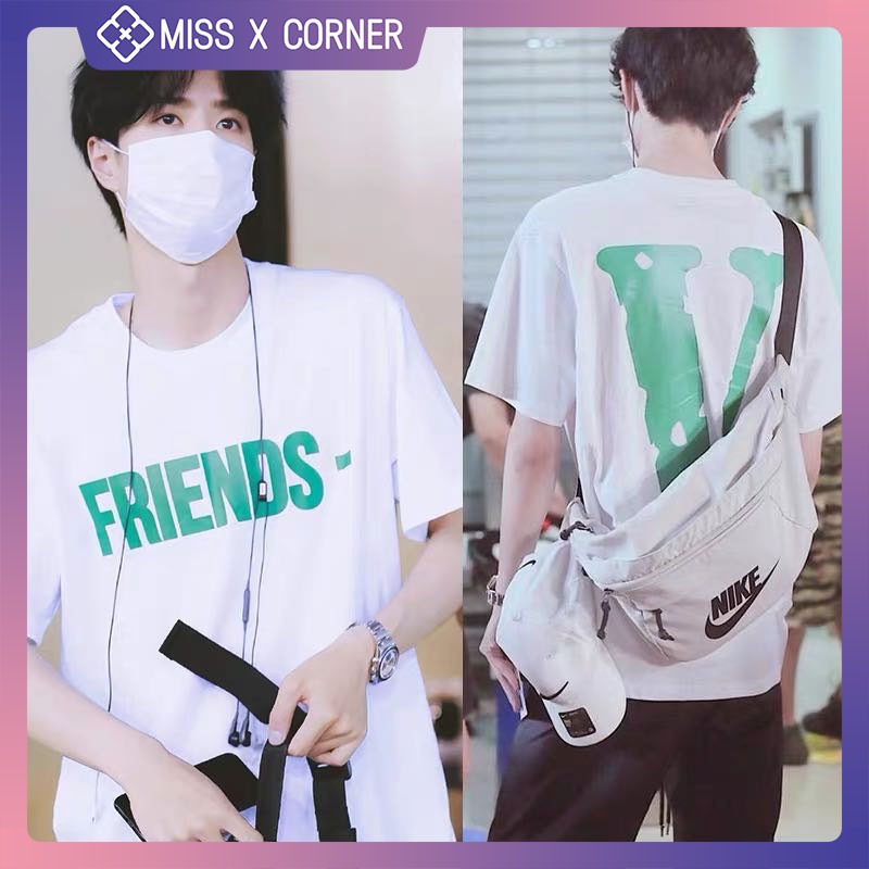 CÓ SẴN Áo phông áo thun Friends- VLONE VƯƠNG NHẤT BÁC TIÊU CHIẾN TRẦN TÌNH LỆNH Xiao Zhan Wang Yibo The Untamed AP01