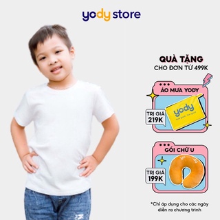 Áo phông YODY trẻ em cổ tròn mềm mịn thoáng mát TSK5219