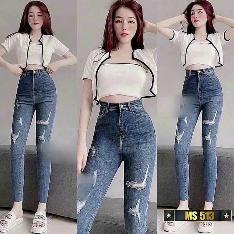 .8 mẫu quần jean nữ 2021 lưng cao, cao cấp chất lượng y hình 100% hàng chuẩn shop jean dày dặn pó co giãn ( ĐC ĐỔI TRẢ )
