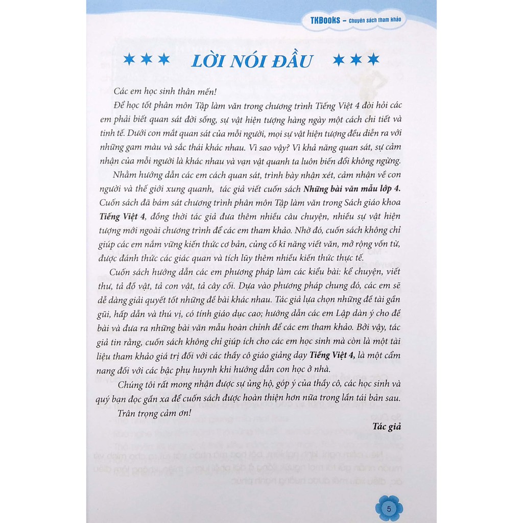 Sách - Những Bài Văn Mẫu Lớp 4 ( MCBooks )