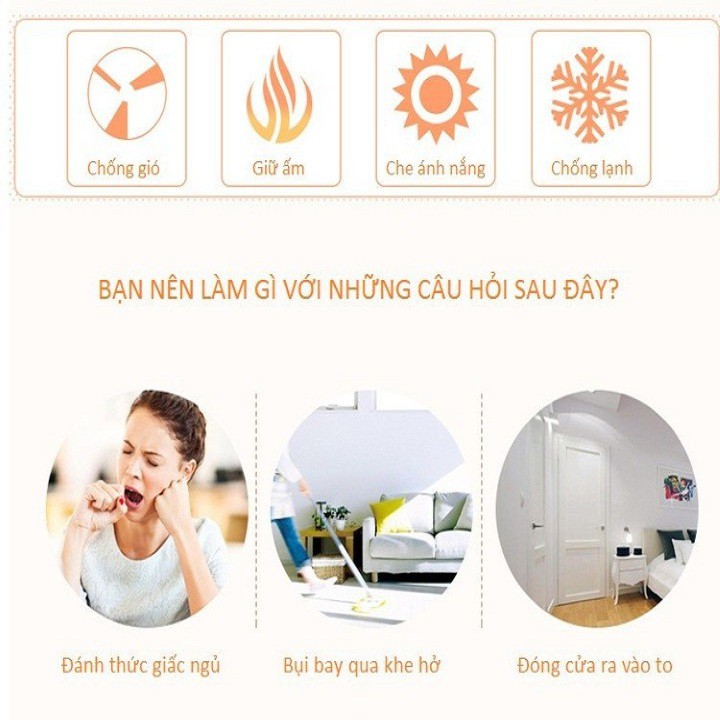 MIẾNG DÁN CÁCH ÂM, CHẮN GIÓ, BỤI BẨN - MIẾNG MÚT DÁN KHE CỬA