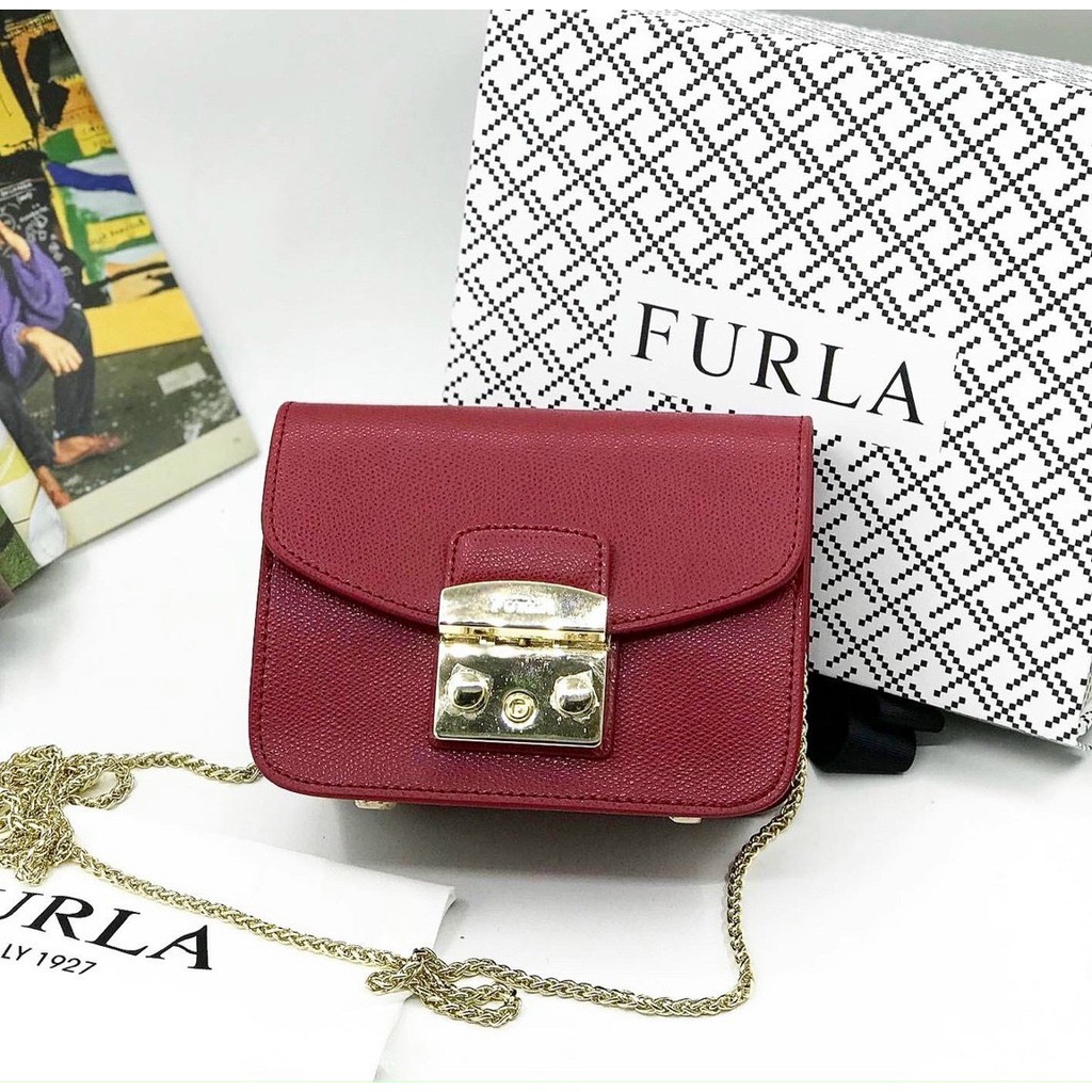 Túi Đeo Chéo Nữ Furla Mini Metropolis size 17