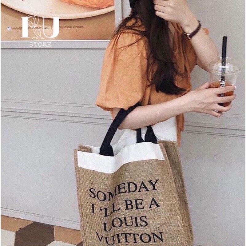 Túi cói chữ SOMEDAY hot nhất 2021