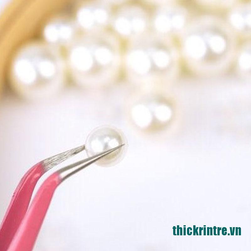 (Mới ^ _ ^ Nhíp Dán Công Cụ Sửa Chữa Bằng Thép Không Gỉ Nhỏ Gọn