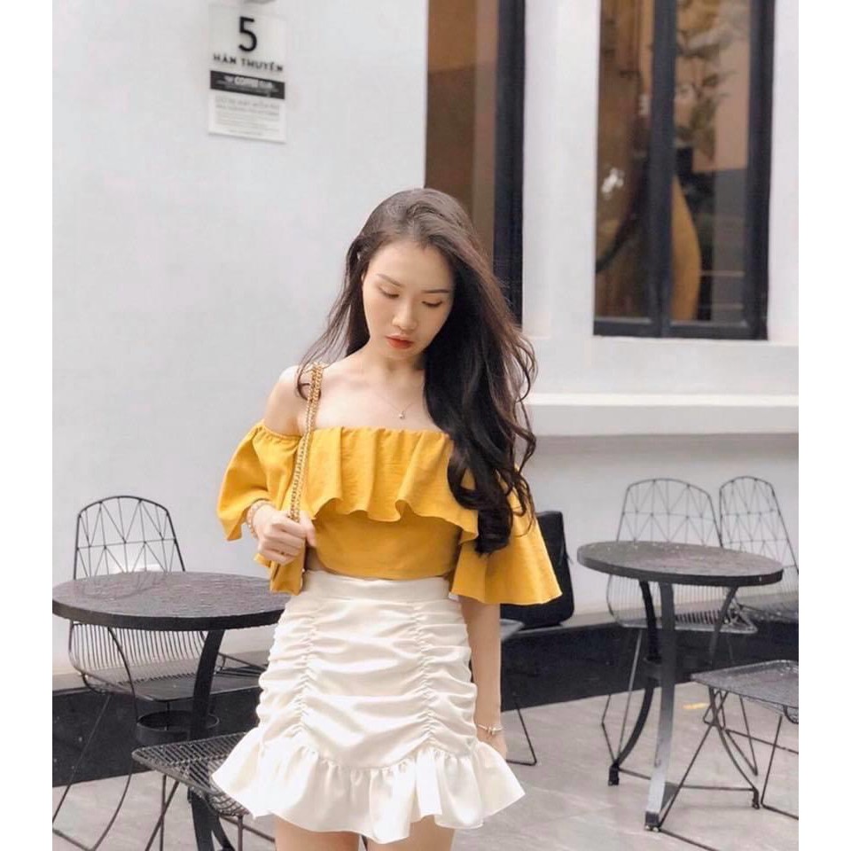 Chân váy nhún xòe đuôi cá cực xinh