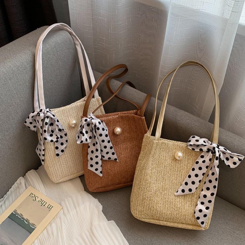 Túi Xách Đan Lát Phong Cách Bohemian Dành Cho Nữ