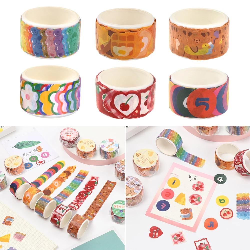 Cuộn Băng Dính Hình Gấu Dễ Thương Dùng Trang Trí Sổ Tay / Nhật Ký DIY