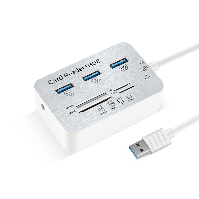 Cáp USB 3.0 to Hub Usb + Card reader All in One