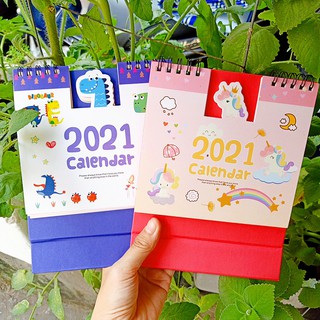 Lịch để bàn 2020 Animals siêu cute
