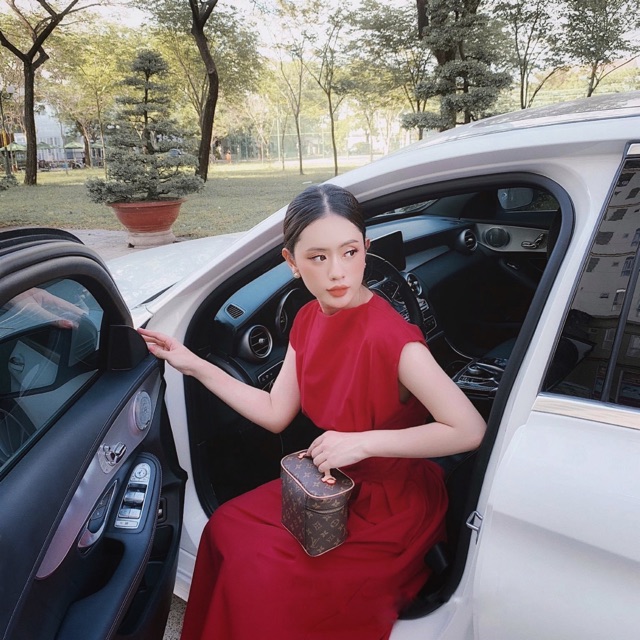 Đầm dự tiệc xoè chít eo siêu xinh