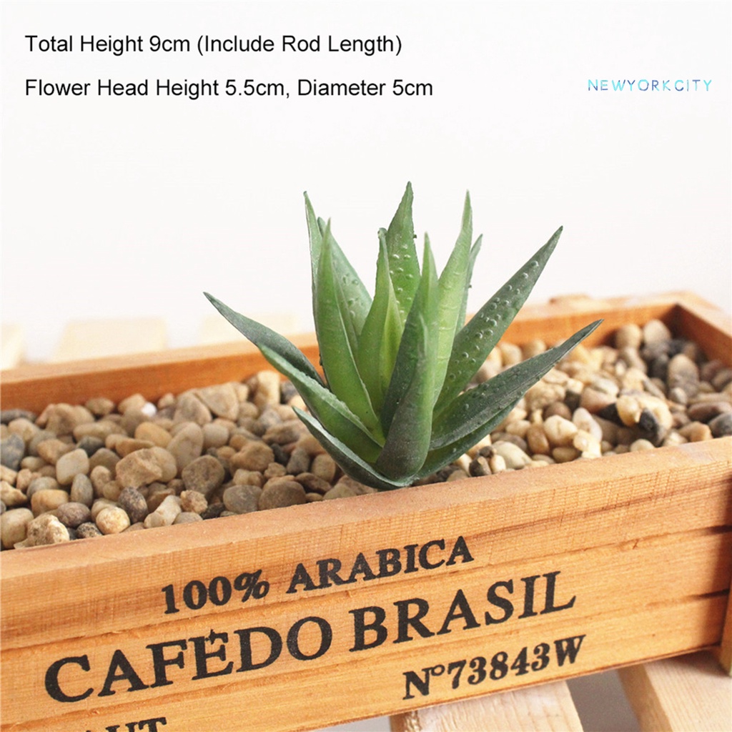 Chậu Cây Lô Hội Nhân Tạo Bằng PVC Trang Trí Khách Sạn DIY