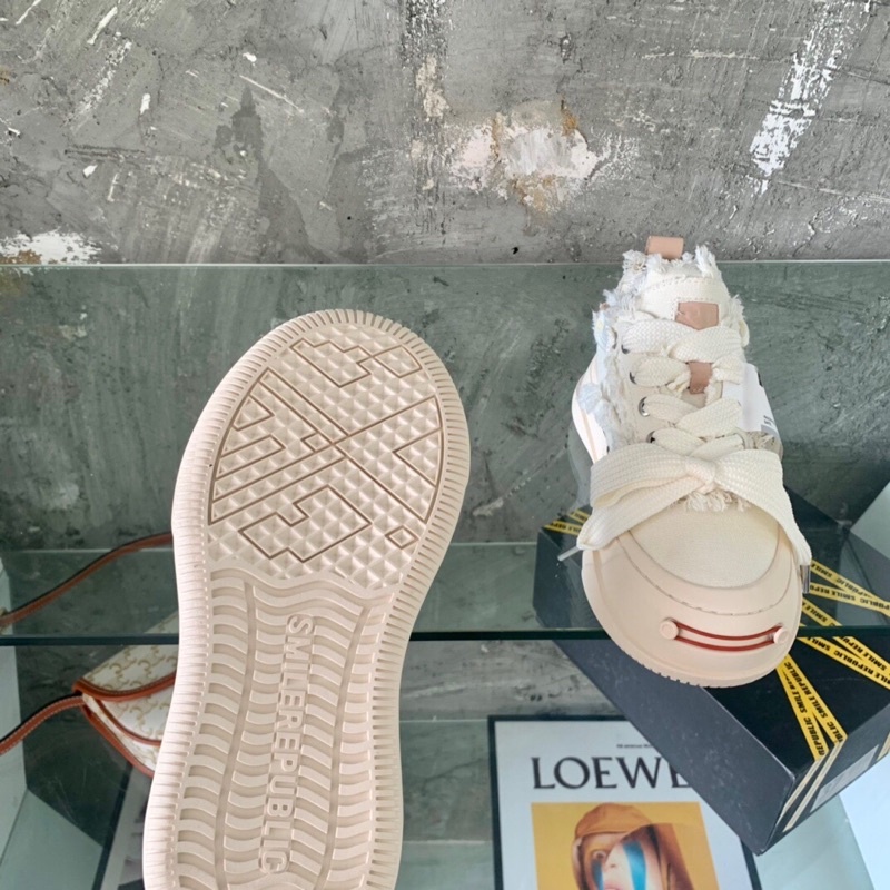 Giày thể thao nữ cao cấp thương hiệu Smilerepublic thiết kế mới tua rua phong cách