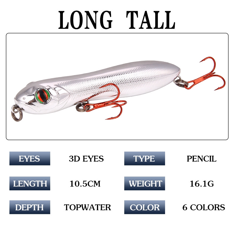 Mồi Câu Cá Giả Hình Cá 3D 10cm / 15.6g