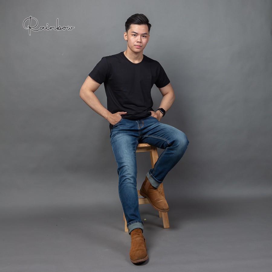 Áo thun nam T - Shirt 4 màu thương hiệu Rainbow SH001 chất liệu 100% cotton thấm hút mồ hôi, trẻ trung, năng động | BigBuy360 - bigbuy360.vn