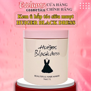 Kem ủ xả tóc Huiger Black dress 1000ml (Ủ váy)