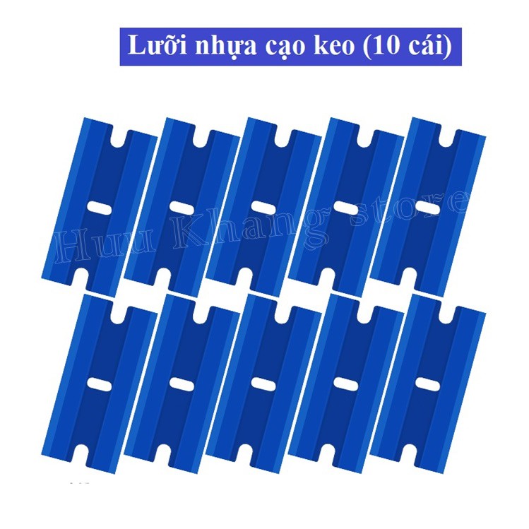 Set 10c lưỡi nhựa cạo keo