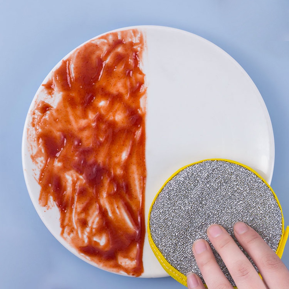 Miếng Bọt Biển Rửa Chén Hai Mặt Chống Dính Tiện Dụng Cho Nhà Bếp