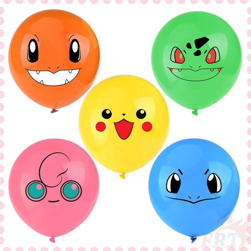 Bong bóng pokemon Pikachu/Charmander/Bulbasaur 12inch dùng trang trí bữa tiệc sinh nhật