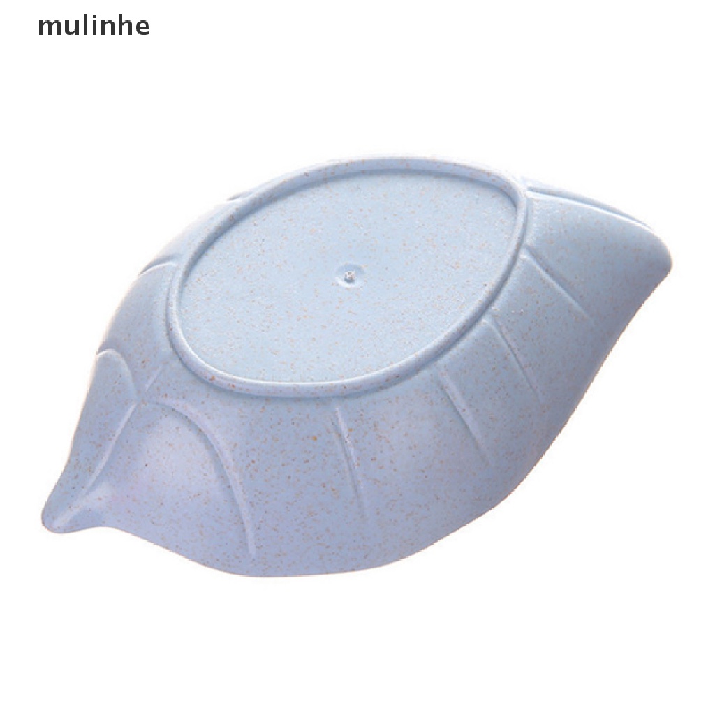 Set 1 / 4 Chén Đựng Gia Vị Hình Chiếc Lá Bằng Chất Liệu Lúa Mạch