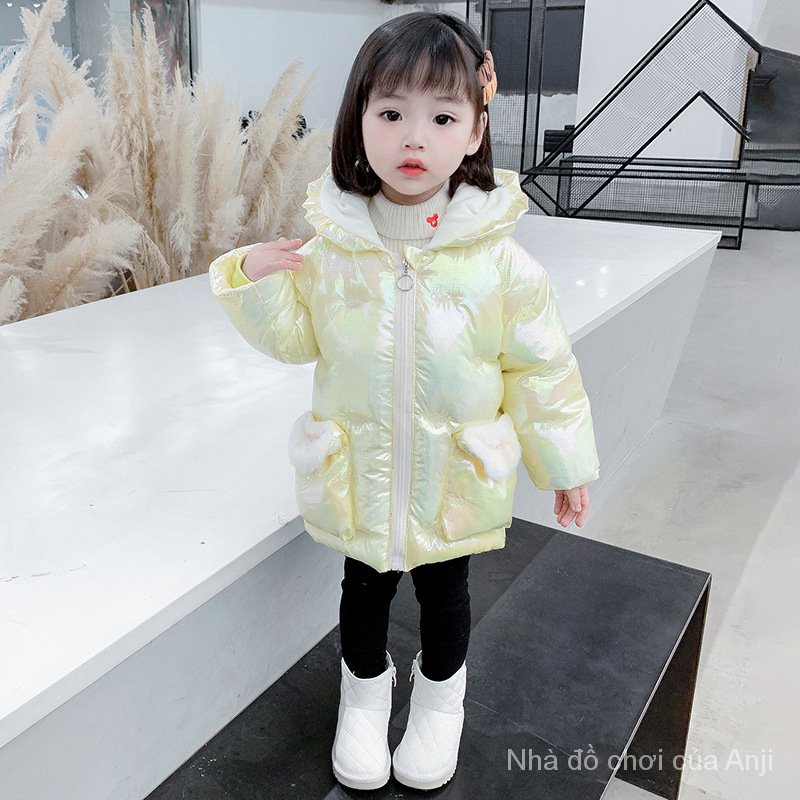 Girls Light Down Cotton Clothes 2020New Winter Clothes Baby Girls Thick Cotton Children Warm Cotton Jacket