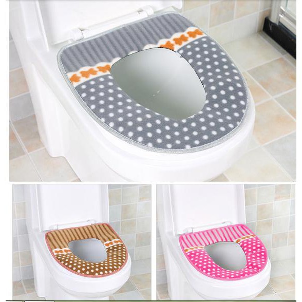 Tấm lót toilet, bồn cầu nỉ lông chống lạnh