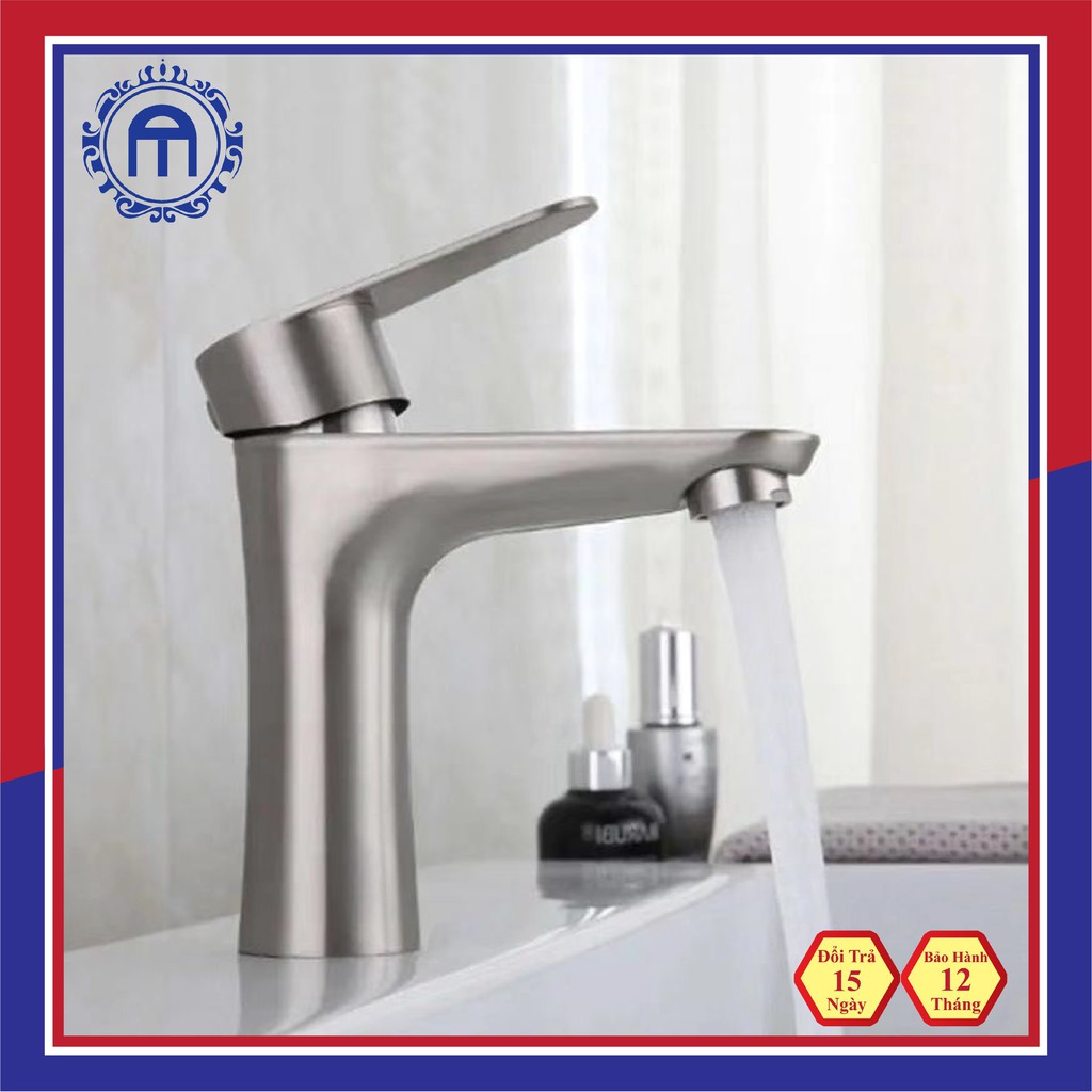 Vòi lavabo nóng lạnh nước rửa mặt nóng lạnh inox 304 TAAN VL04