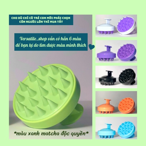 Lược Gội Đầu Silicon, Lượt Gội Đầu Silicon Massage Versatile Shop LGĐ