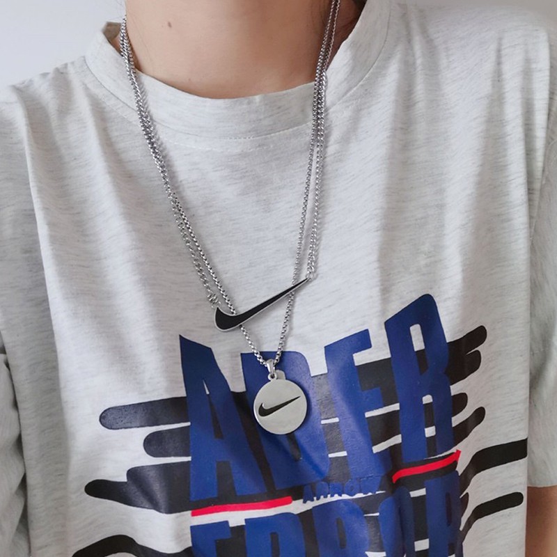 Dây Chuyền Mặt Tròn Phong Cách Hip Hop Thời Trang Cho Cặp Đôi