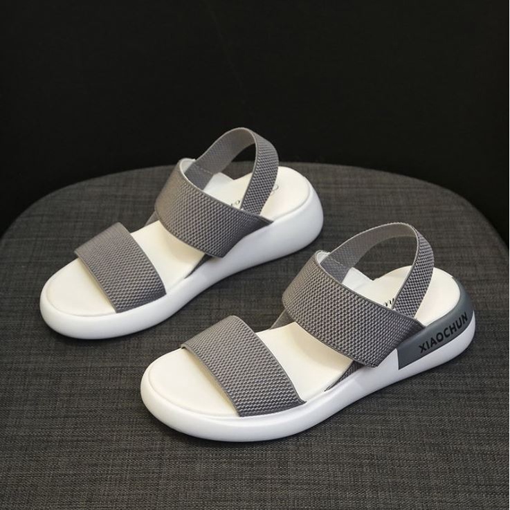 Sandal nữ quai ngang WOMENSTORY đế siêu nhẹ 3cm - Dép nữ mùa hè dáng thể thao chắc chắn cực kì êm chân