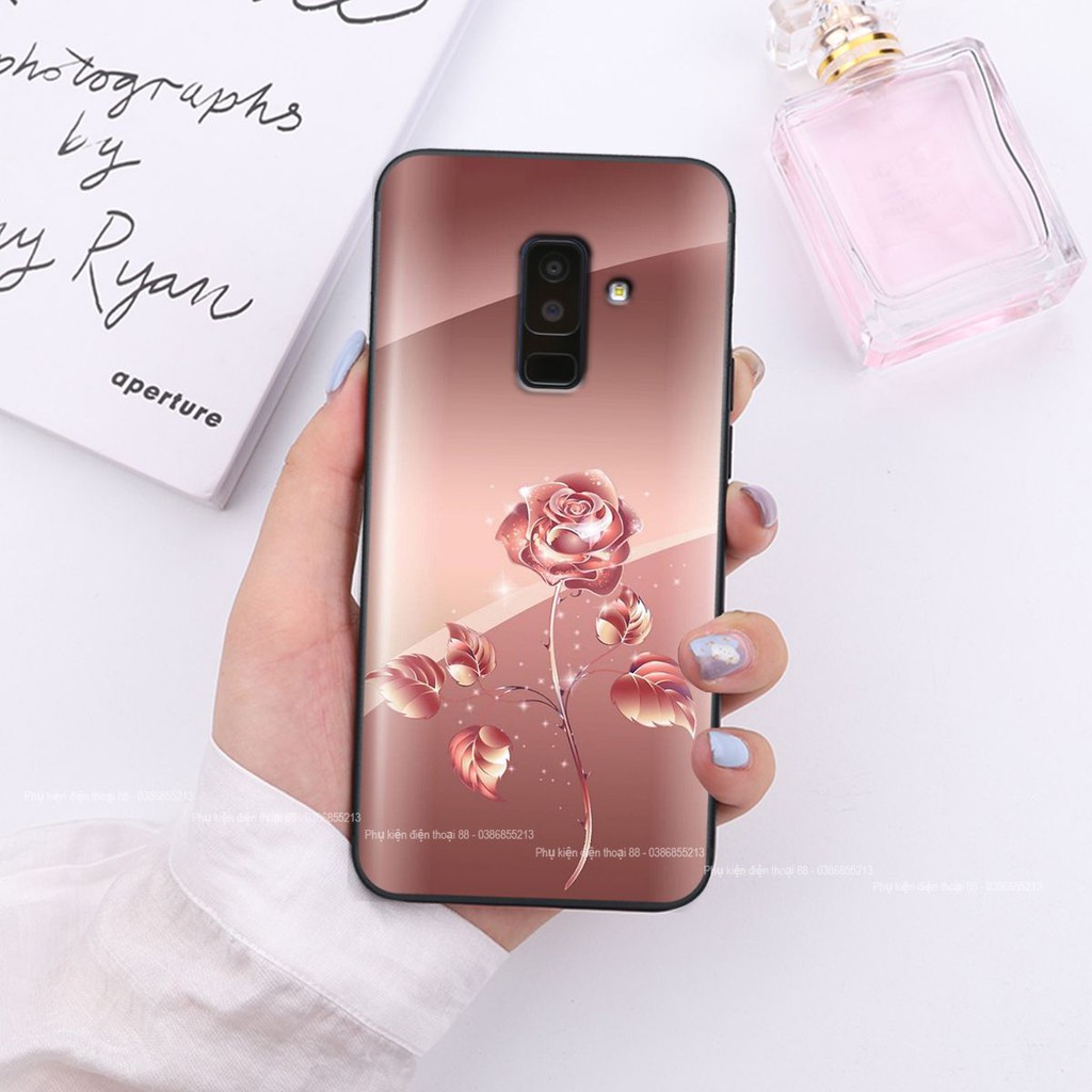 Ốp lưng Samsung J8 hình hình hoa, thiên nga, đẹp thời trang - CAO CẤP - SANG TRỌNG