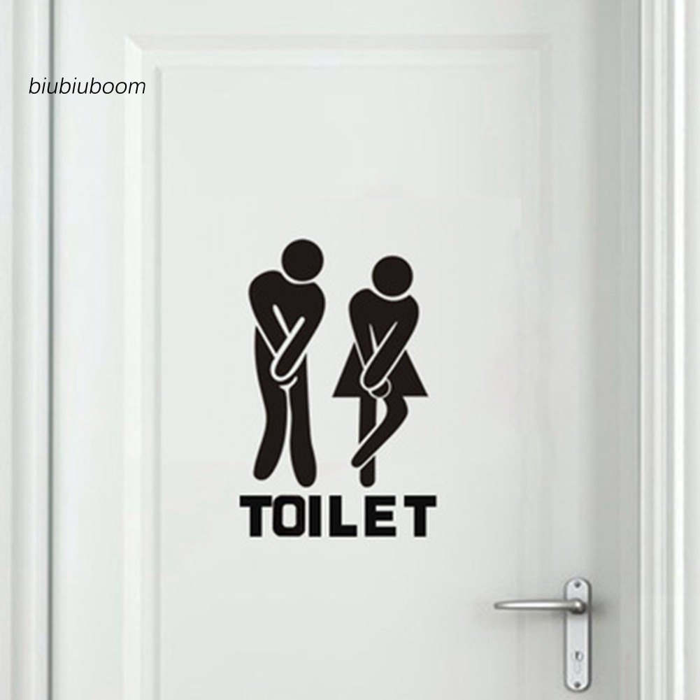 Sticker dán cửa Toilet nam châm tự dính có thể gỡ bỏ