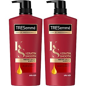 Dầu Gội TRESemmé Argan & Keratin Vào Nếp Suôn Mượt 640g