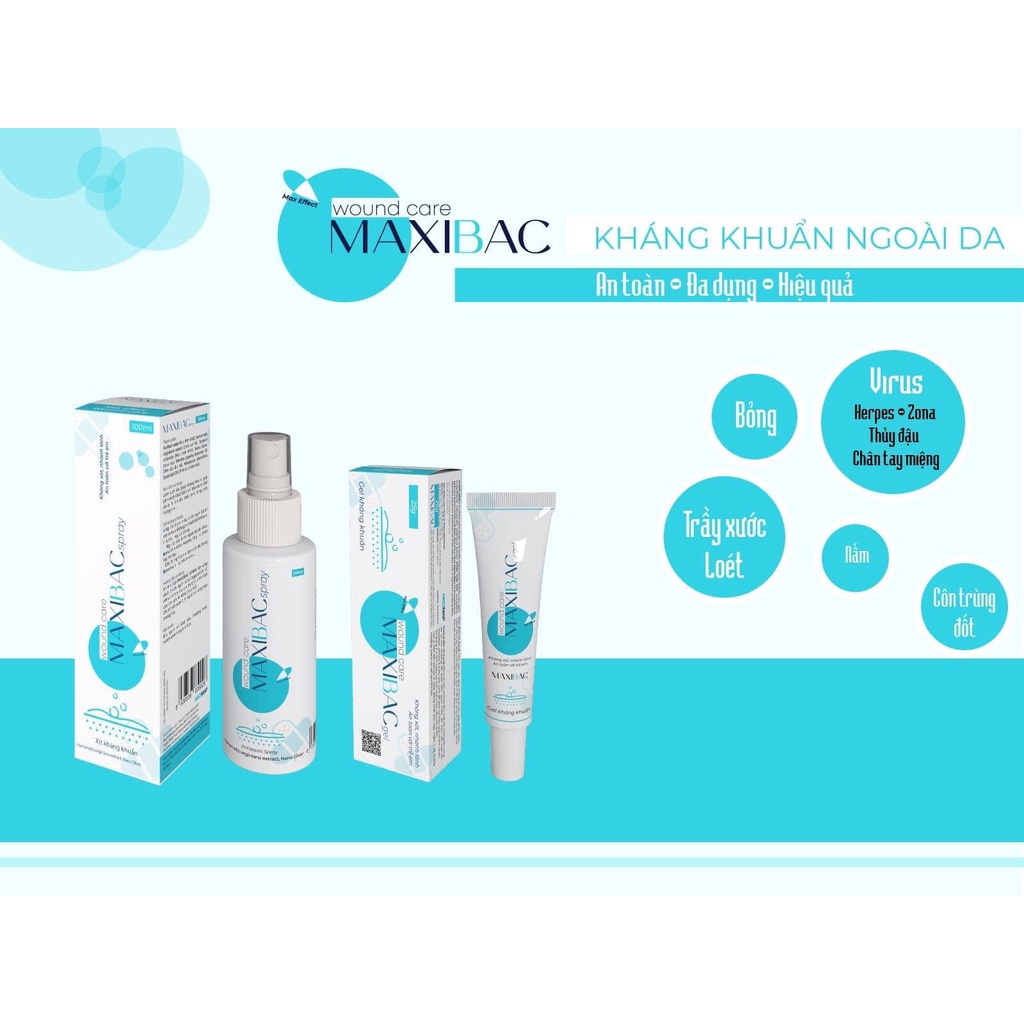 Gel kháng khuẩn Maxi Bạc Gel - giải pháp cho các bệnh về da: bỏng, herpes, zona thần kinh, nấm, vết thương hở