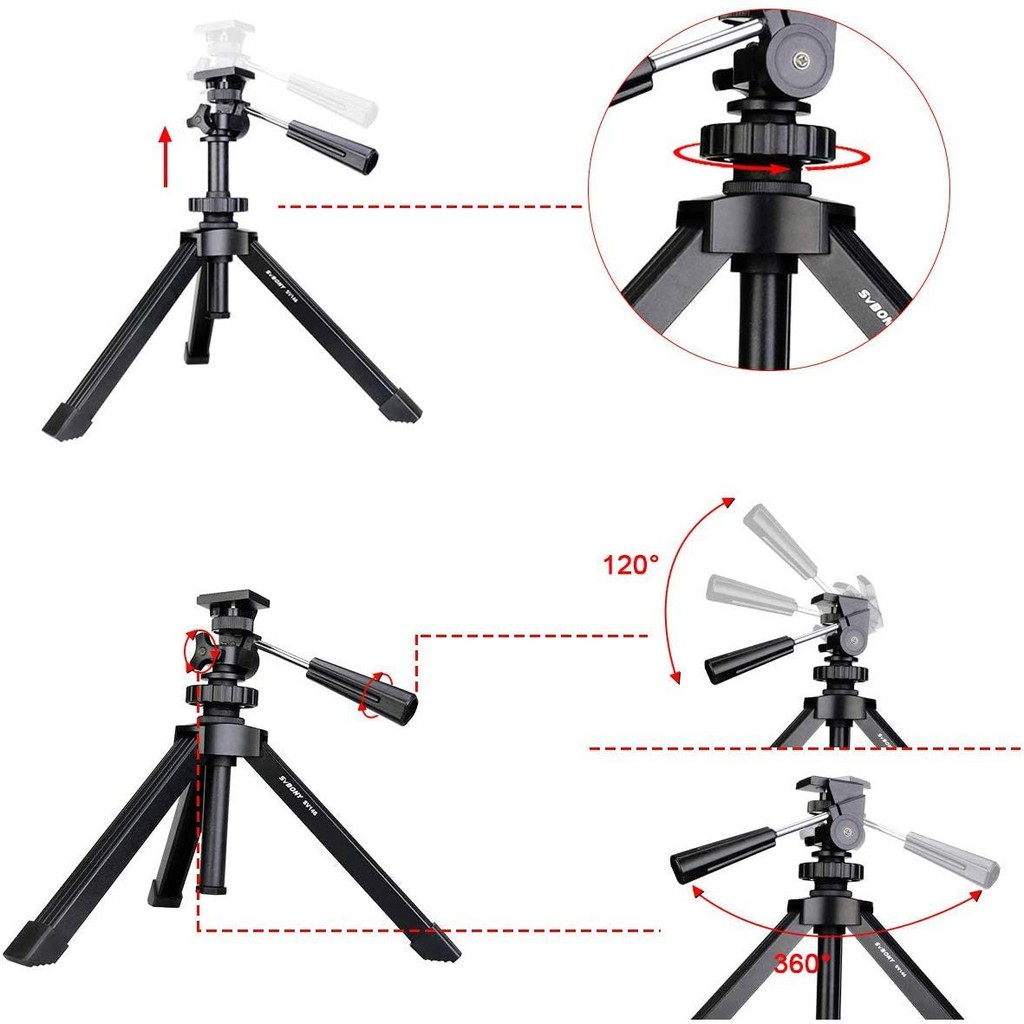 Chân Đế Để Bàn SVBONY SV146 Có Thể Điều Chỉnh Cho Ống Nhắm/Ống Nhòm Hai Mắt/Máy Ảnh DSLR