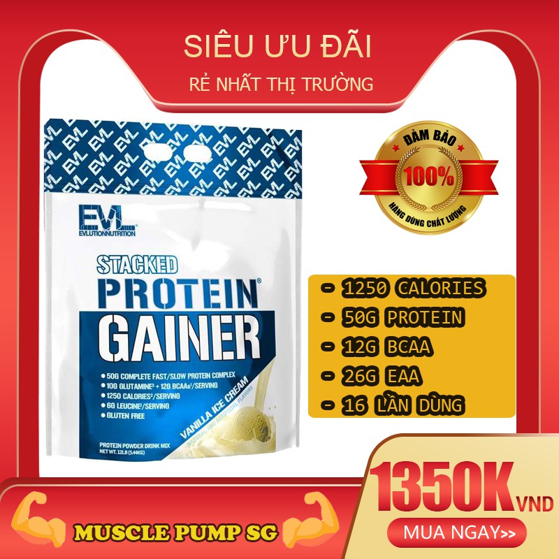 [GIÁ TỐT] Sữa Tăng Cân EVL Mass Gainer 12lbs