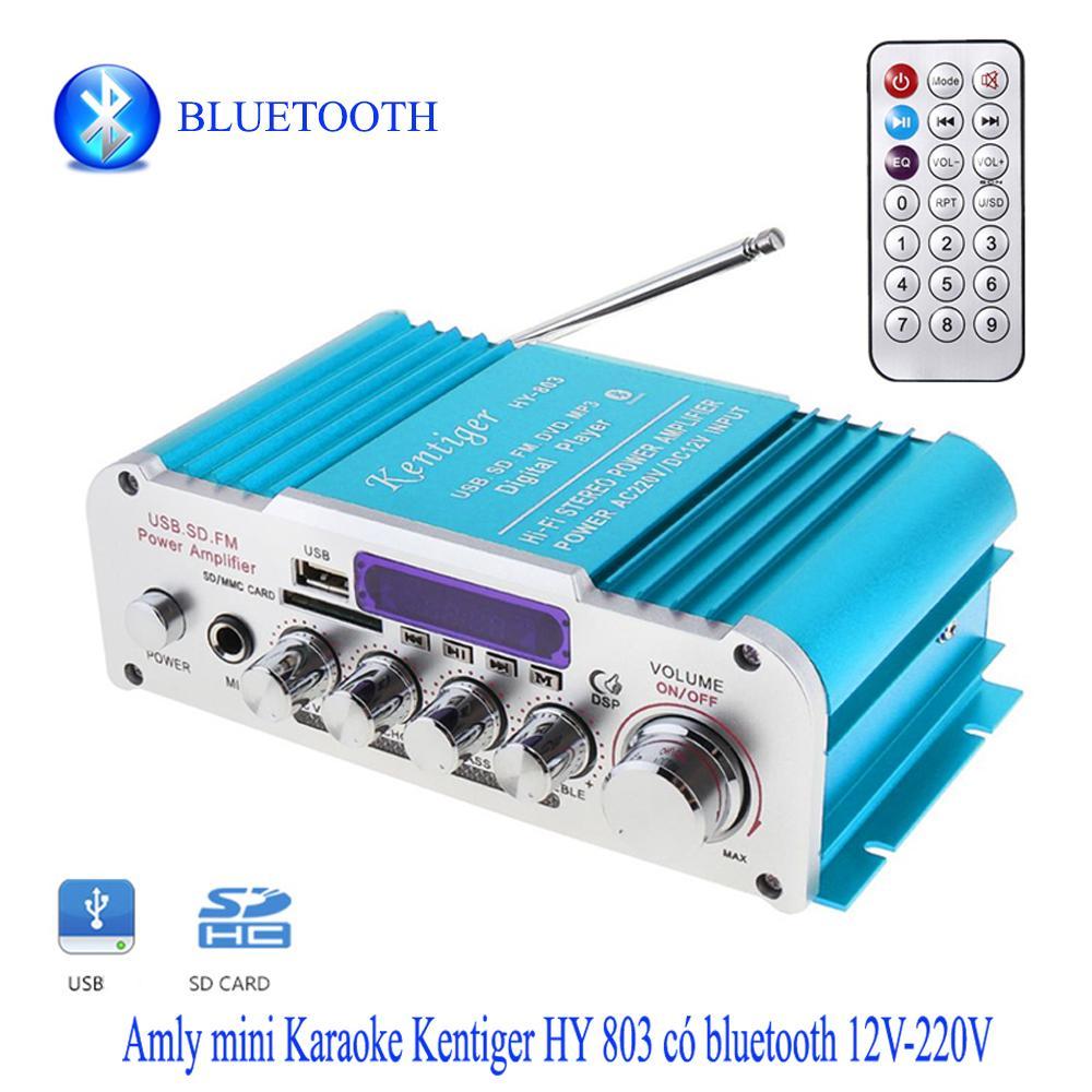 Amly mini Karaoke Kentiger HY 803 12V-220V Bluetooth Amply Ôtô Chất Lượng Cao Công Suất Lớn