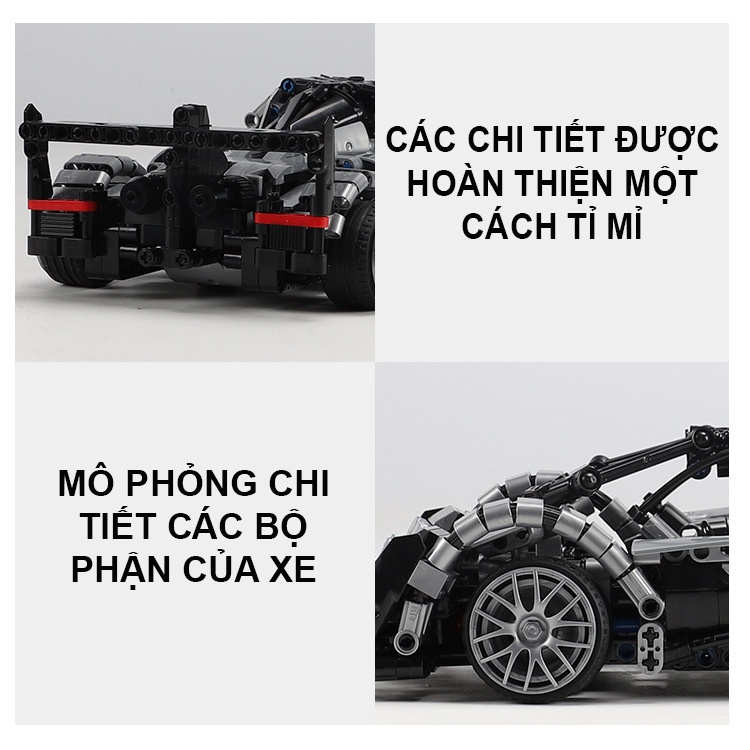 Đồ Chơi Lắp Ráp Kiểu Lego Technic Siêu Xe Starcastle Điều Khiển Từ Xa RC Model XB21001-02 Với 900+ Chi Tiết