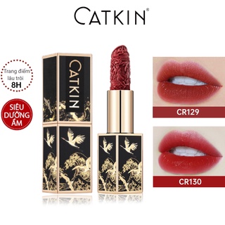 Catkin Khắc Son Môi Nữ Mờ Đậu Dán Trà Sữa Màu Trung Quốc Cổ Son Môi Niche Thương Hiệu Giá Rẻ Sinh Viên 3.6g